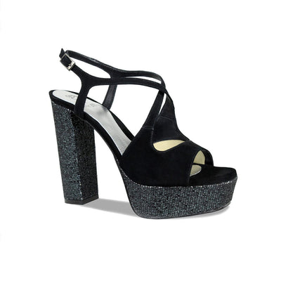 Royalty: Black Suede & Glitter